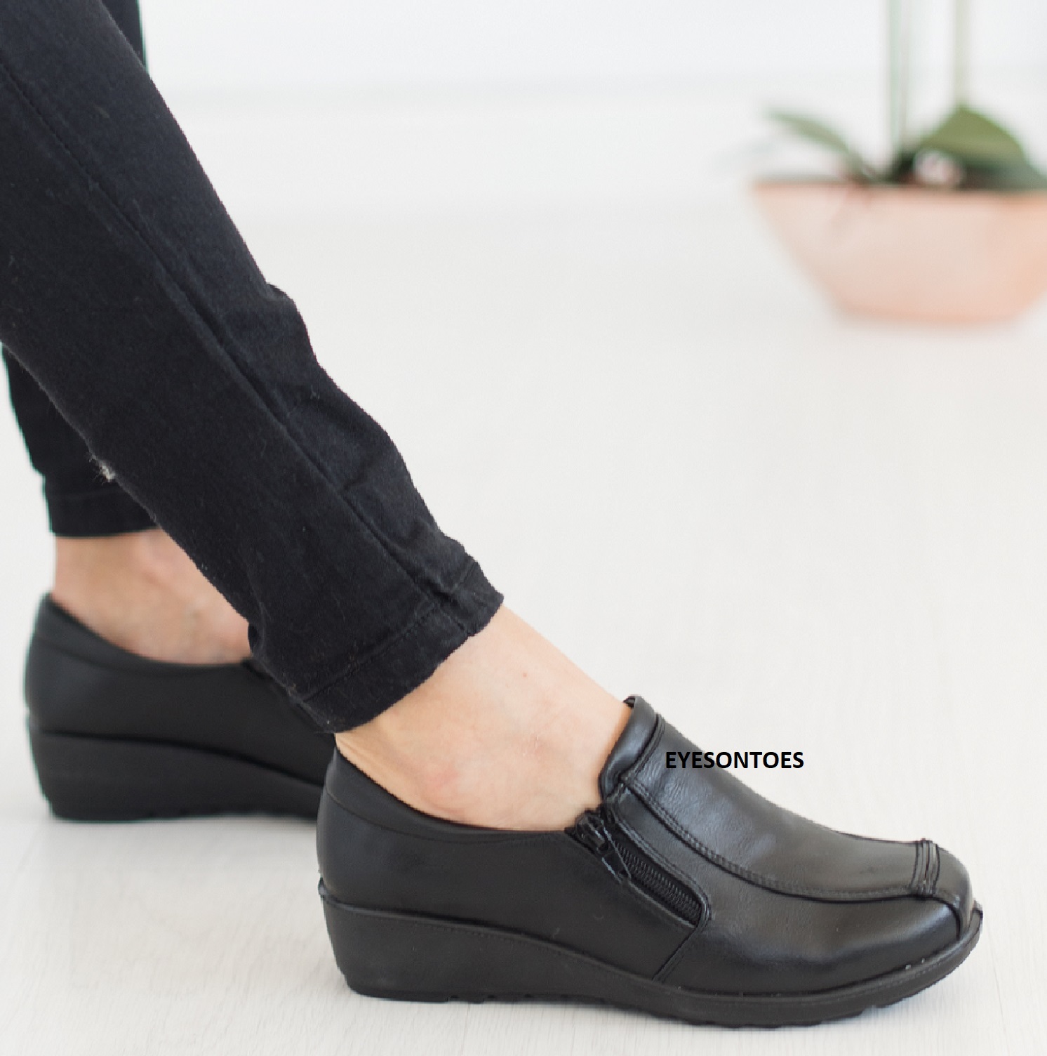 LADIES WOMENS LOW WEDGE WORK COMFY HOSPITAL NURSE OFFICE BOOT SHOES SIZE 38 eBay